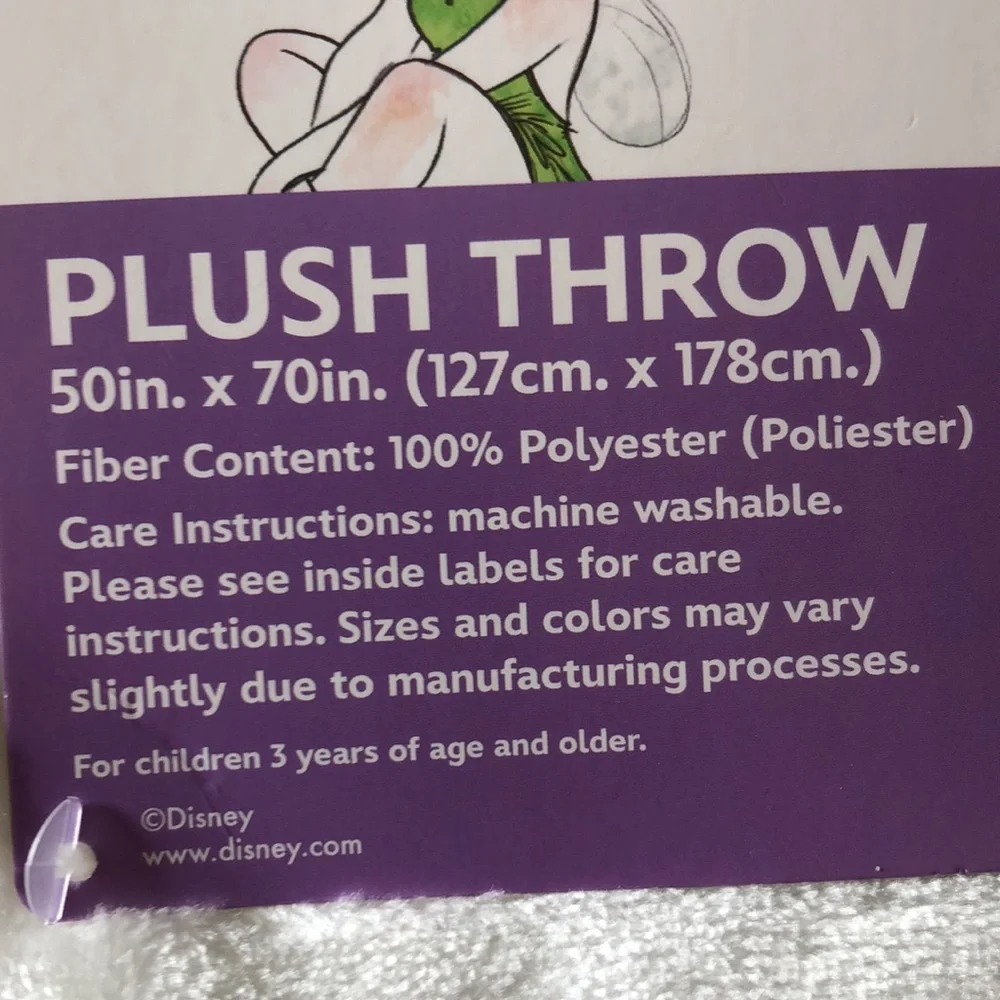 Disney TINKER BELL Plush Throw